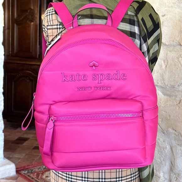 Kate Spade New York Ella puffy backpack candied pink NWT Authentic - Picture 8 of 9